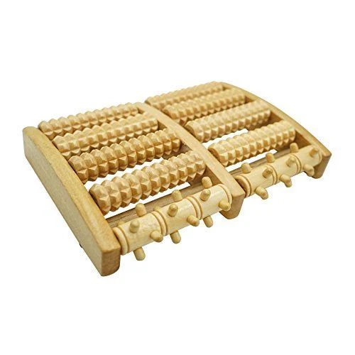 Wooden Foot Roller Massager - 5 Row